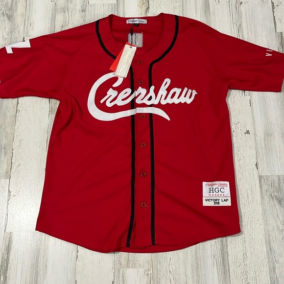 Headgear Classics Crenshaw Jersey Size M New  Nipsey Hussle Victory Baseball - Picture 1 of 12